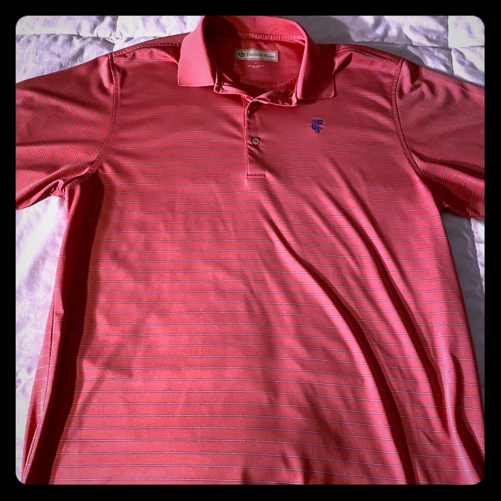 Donald Ross Pink XL Golf Shirt